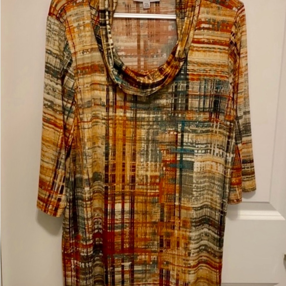 ❤️Southern Lady PXL Cowl Neckline Knit Tunic Top